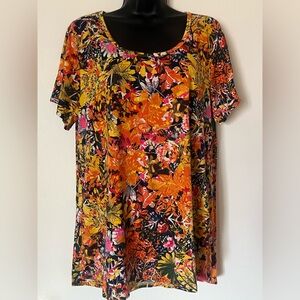 LuLaRoe Floral Print Women's Top